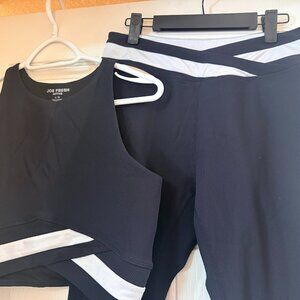 Joe Fresh - Ribbed Workout Matching Set - Size Large